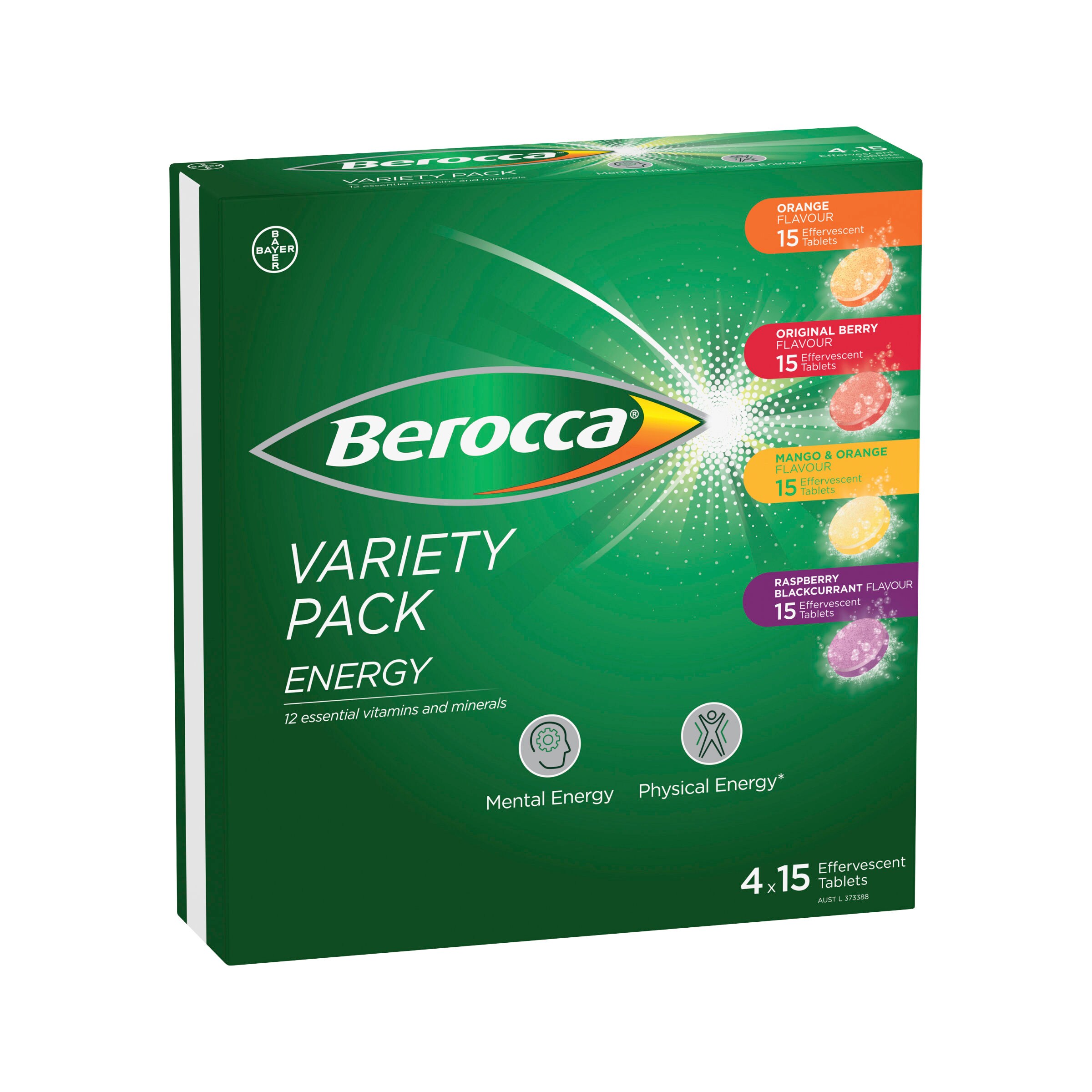 Berocca Variety Pack 4x15s