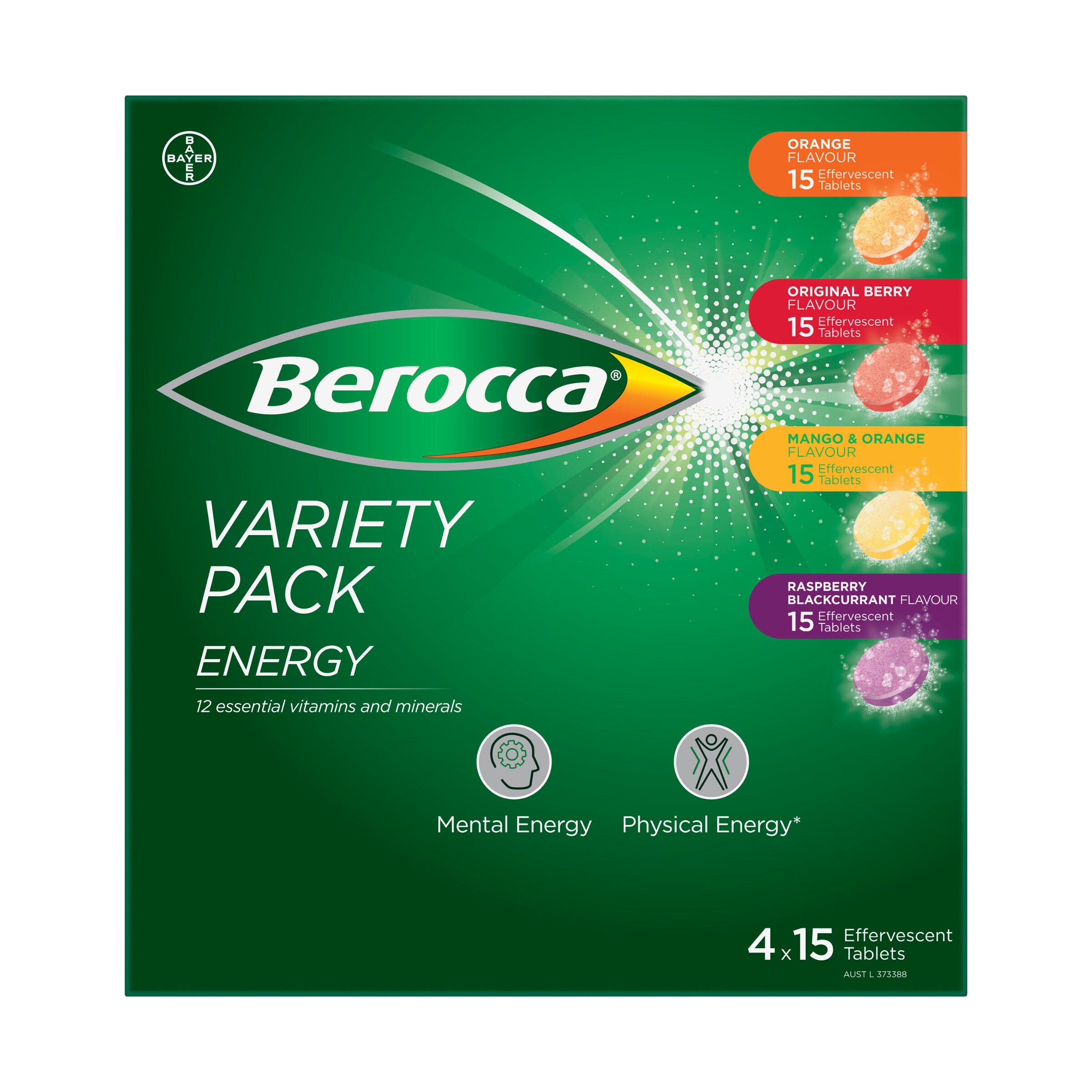 Berocca Variety Pack 4x15s